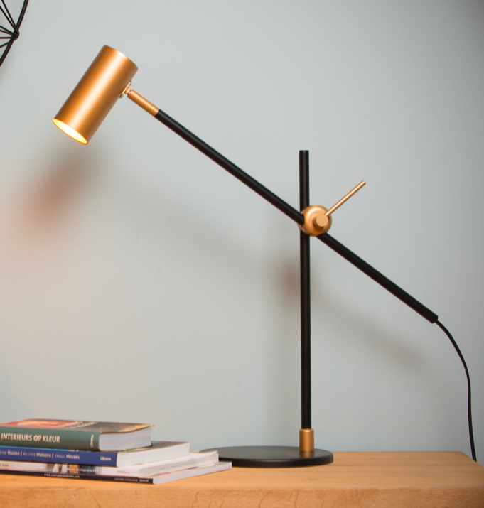 Lampe à poser Felipe en metal au design Vintage
