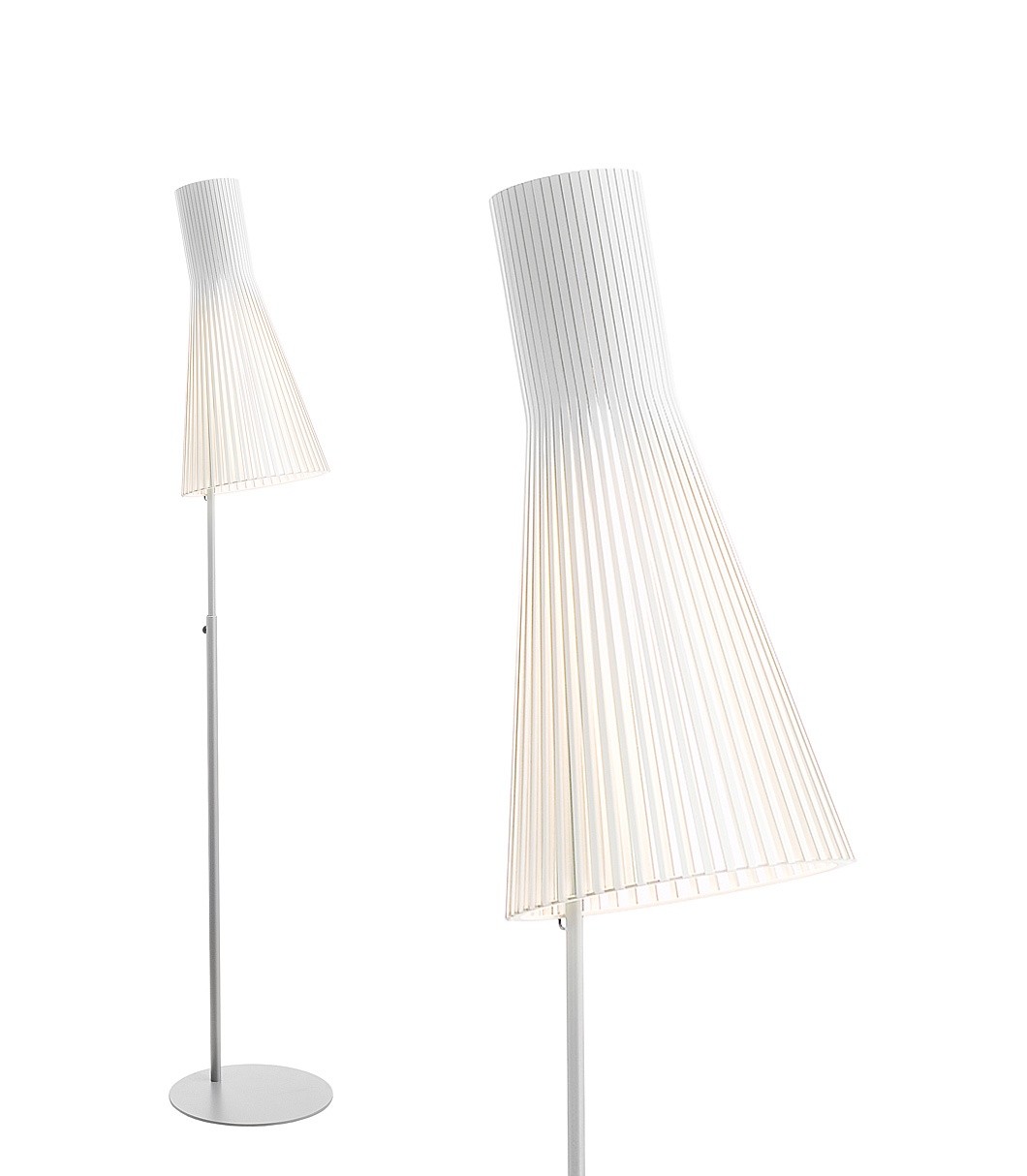 Lampadaire au design scandinave 4210 en bois naturel par Secto Design Lampadaire au design scandinave 4210 en bois naturel