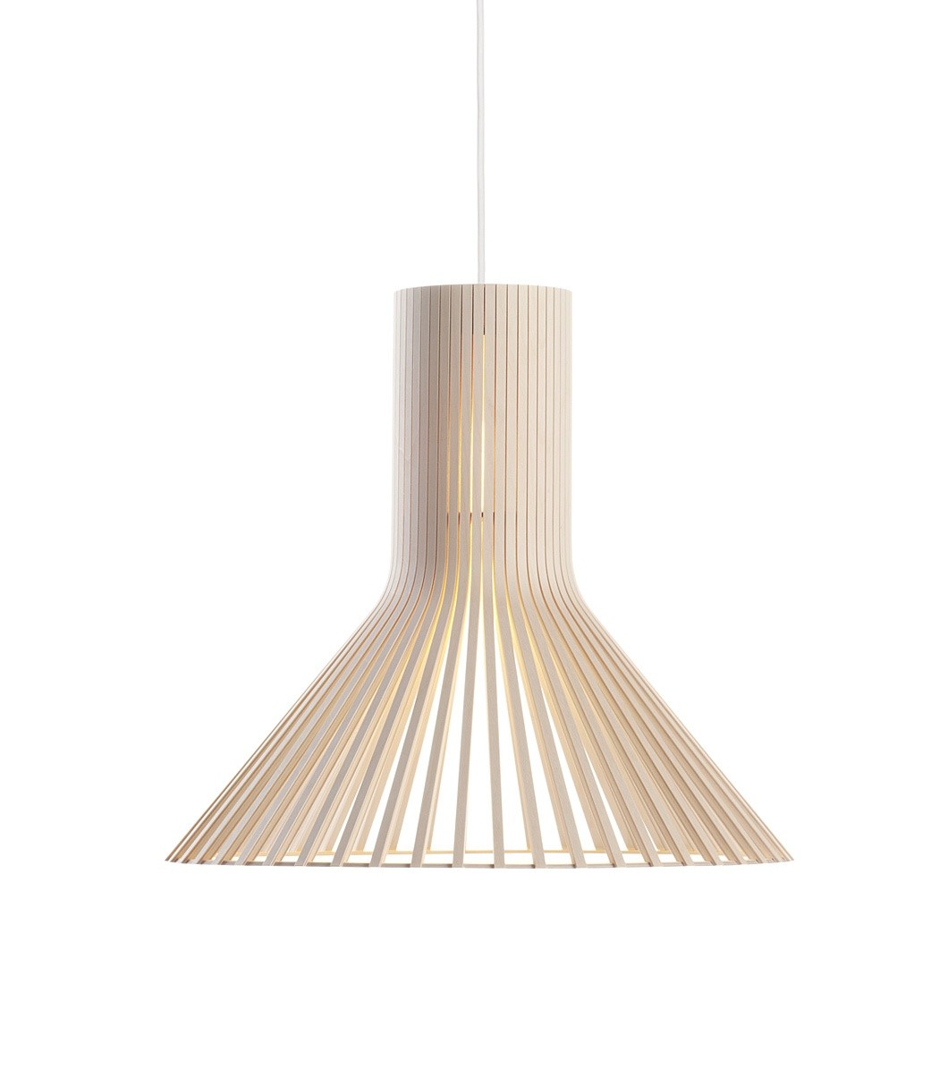 Suspension au design scandinave Puncto 4203 en bois naturel