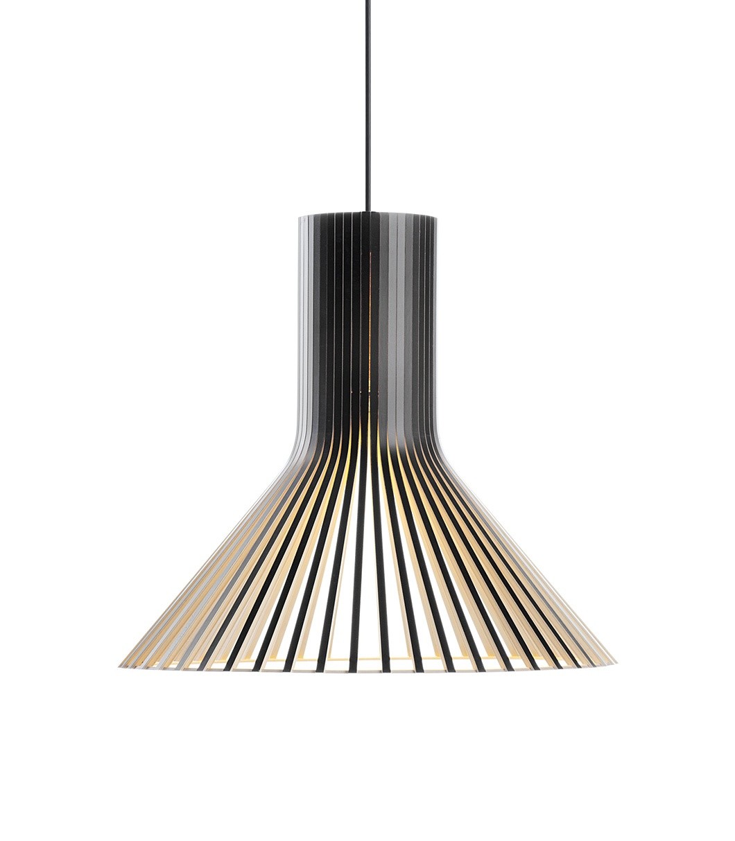 Suspension au design scandinave Puncto 4203 en bois naturel