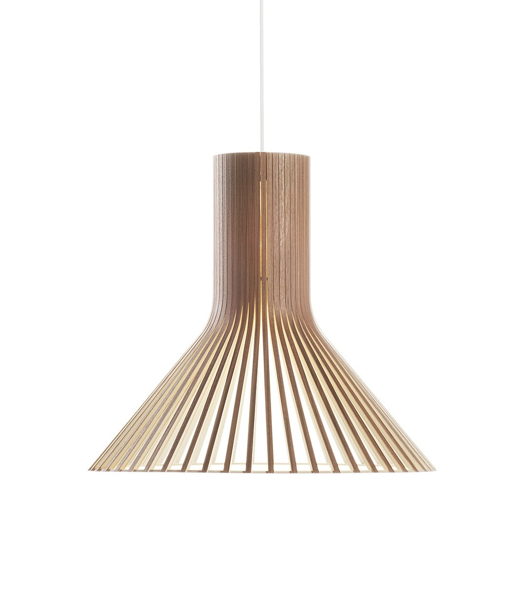 Suspension au design scandinave Puncto 4203 en bois naturel par Secto Design Suspension au design scandinave Puncto 4203 en bois naturel