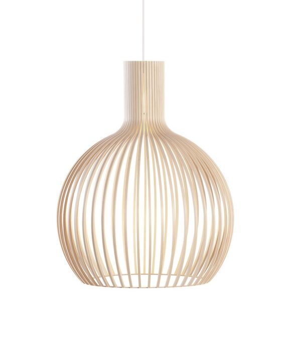 Suspension au design scandinave Octo 4240 en bois naturel