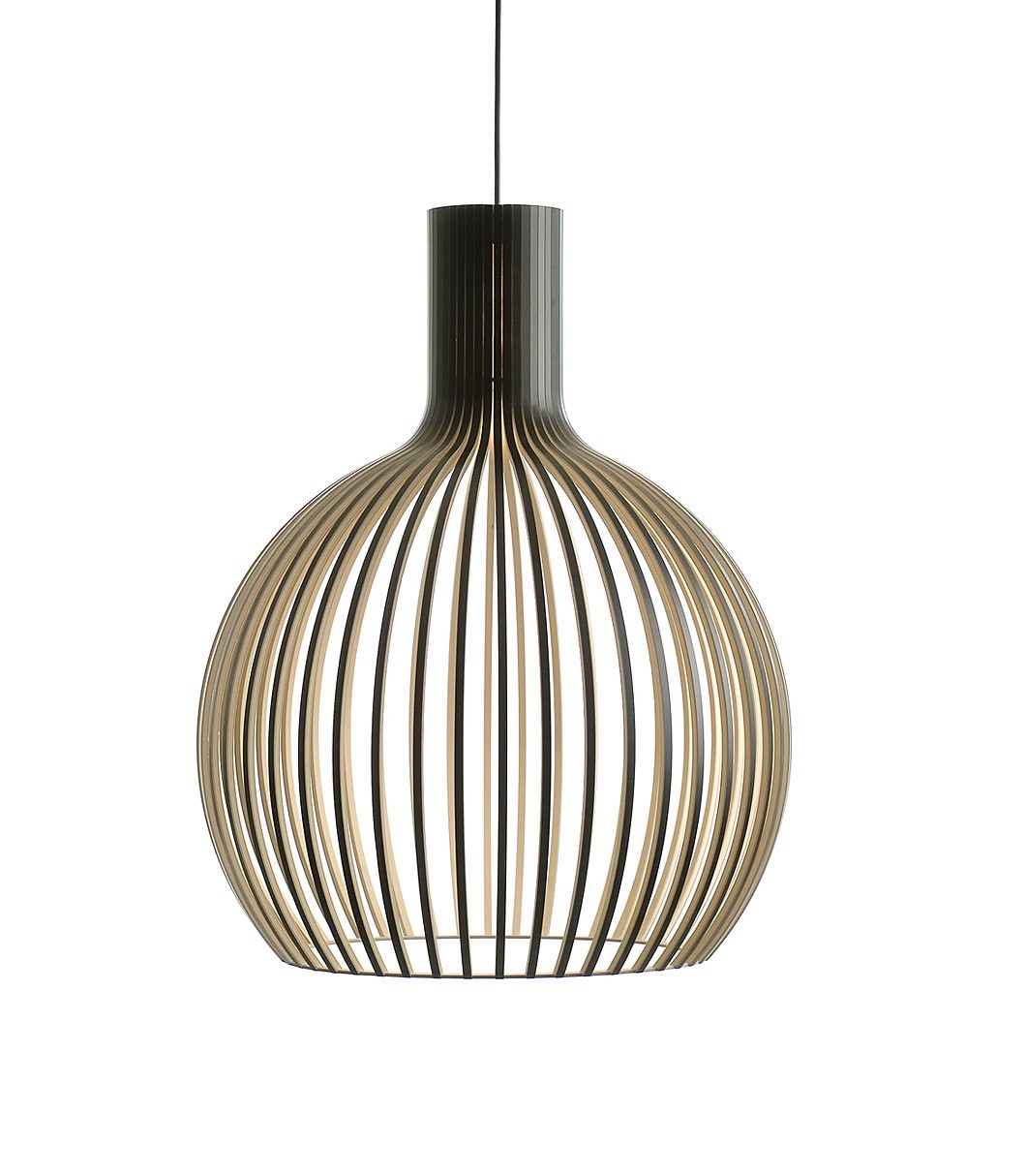 Suspension au design scandinave Octo 4240 en bois naturel