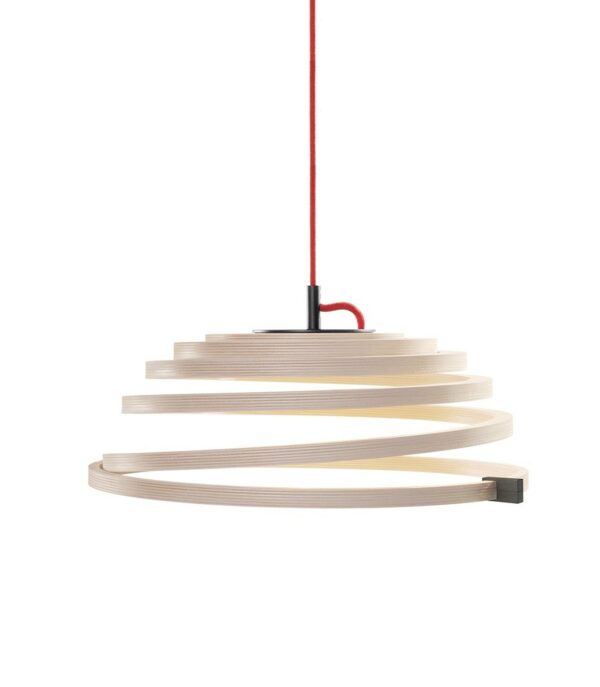Suspension Led au design scandinave Aspiro 8000 en bois naturel
