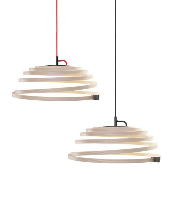 Suspension Led au design scandinave Aspiro 8000 en bois naturel