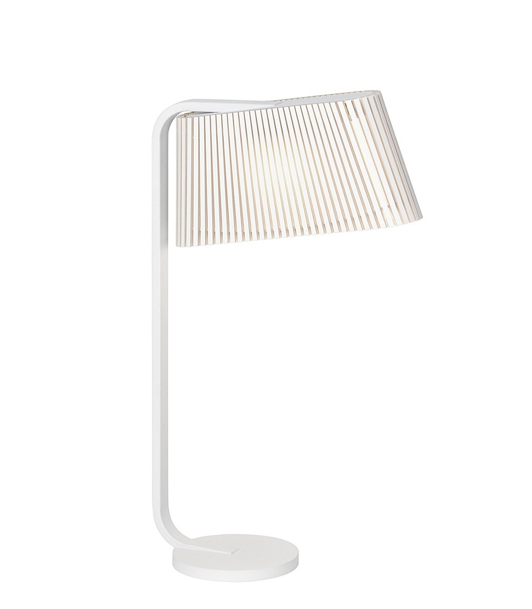 Lampe à poser Led au design scandinave Owalo 7020 en bois naturel par Secto Design Lampe à poser Led au design scandinave Owalo 7020 en bois naturel