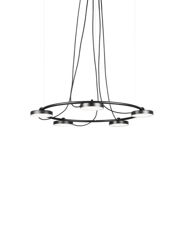 Suspension LED orientable sur arceau métallique - Aro par Estiluz