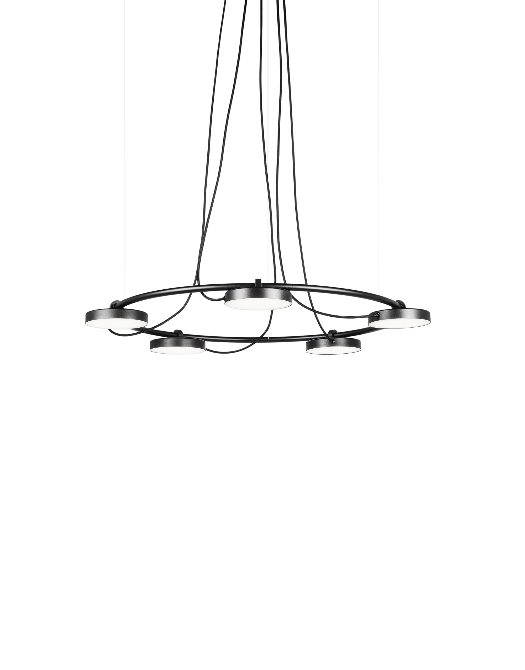 Suspension LED orientable sur arceau métallique - Aro par Estiluz