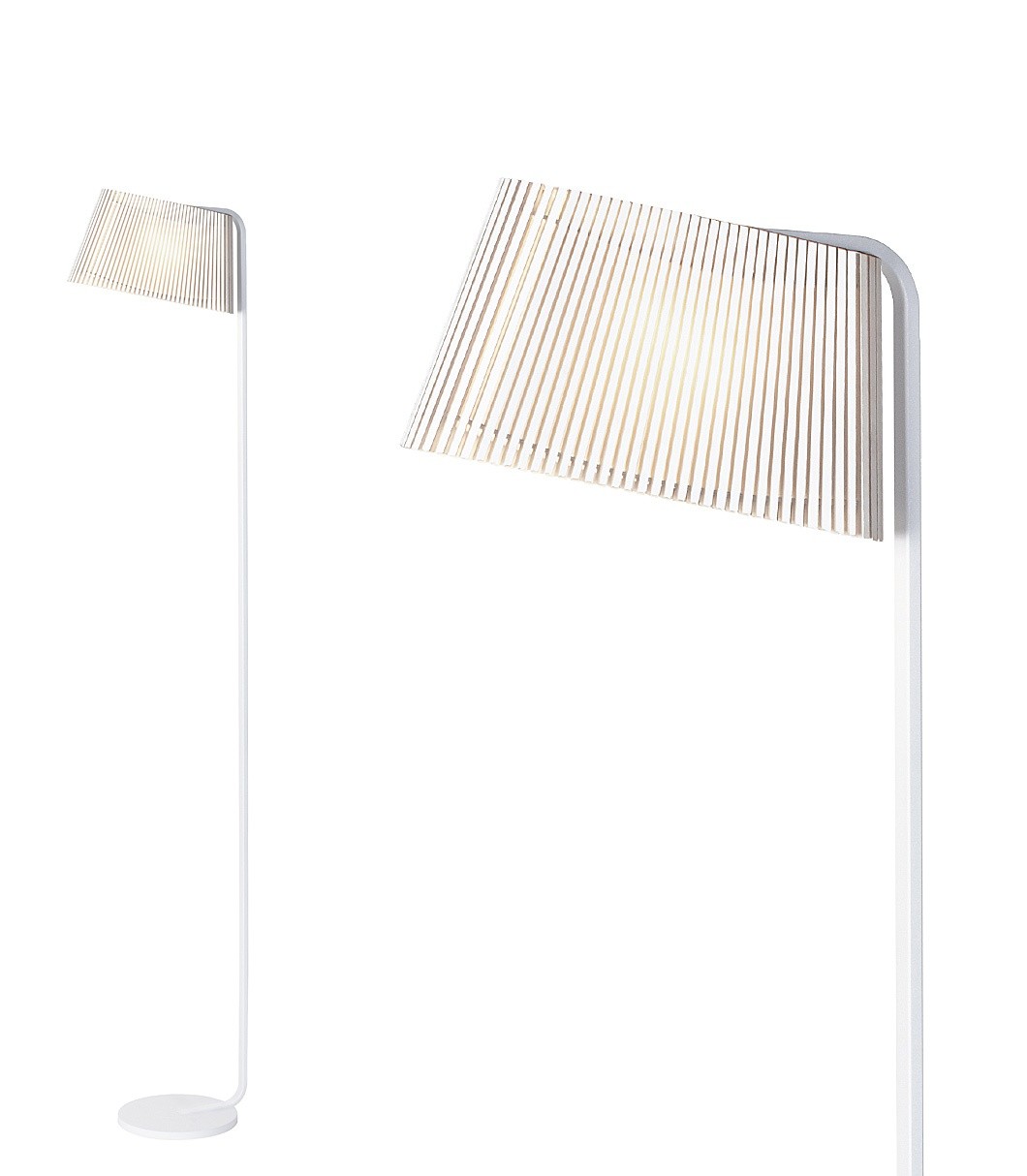 Lampadaire Led au design scandinave Owalo 7010 en bois naturel par Secto Design Lampadaire Led au design scandinave Owalo 7010 en bois naturel