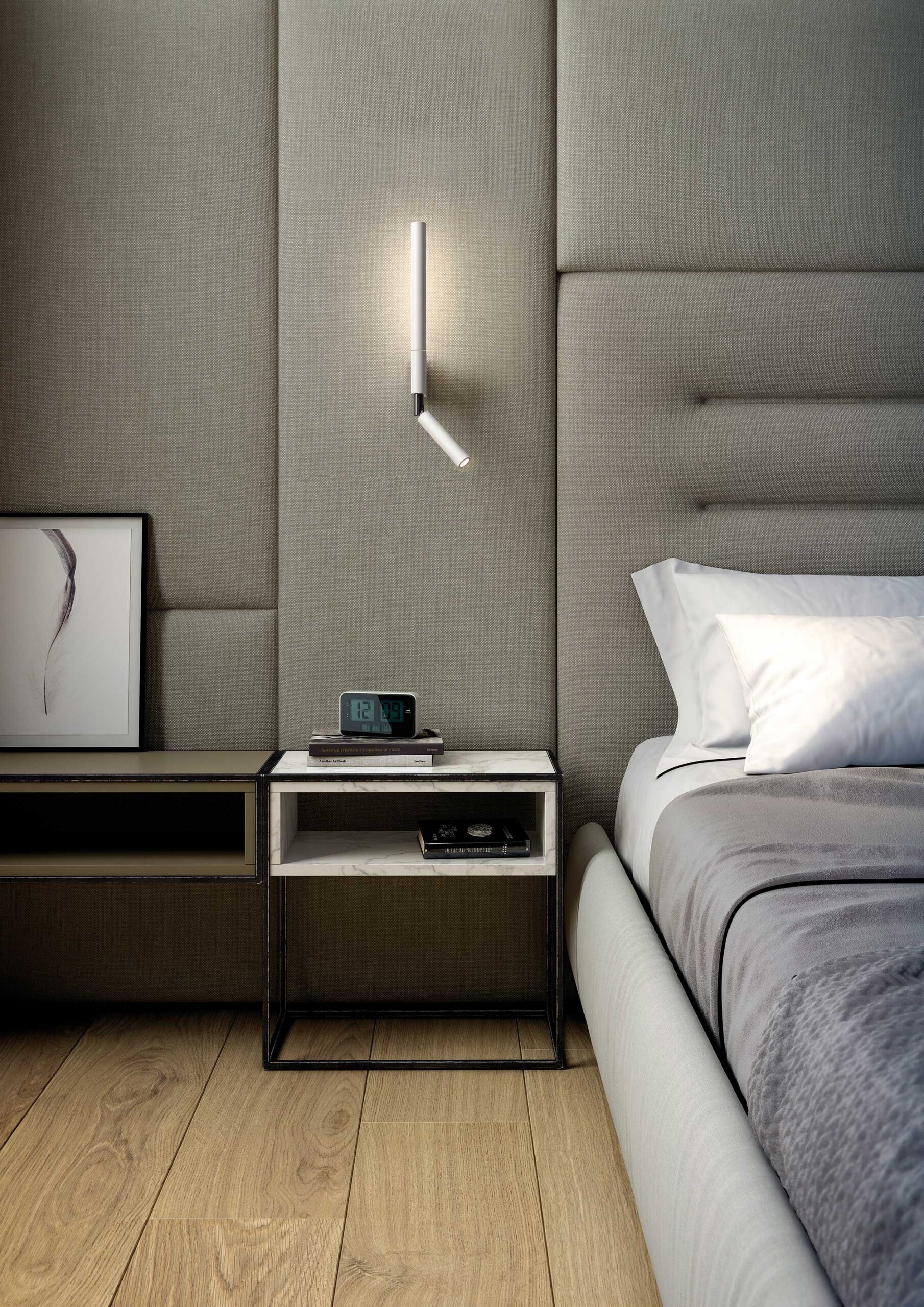 Applique murale LED - liseuse 1 bras - Canut par Estiluz Applique murale LED - liseuse 1 bras - Canut par Estiluz