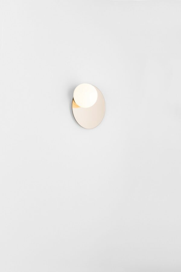 Miroir rond LED en verre et cuivre Ø 30cm - Circ par Estiluz