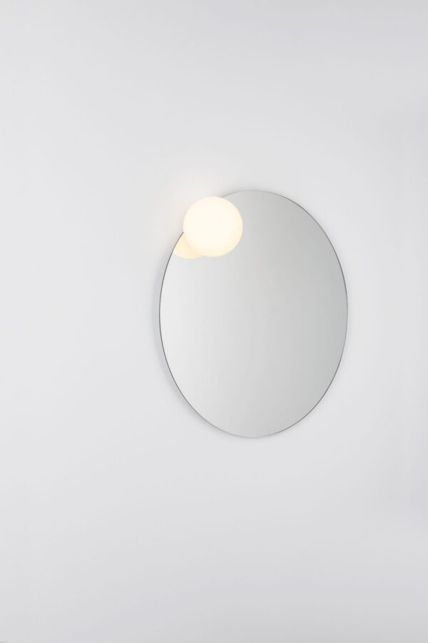 Miroir rond LED en verre et cuivre Ø 70cm - Circ par Estiluz