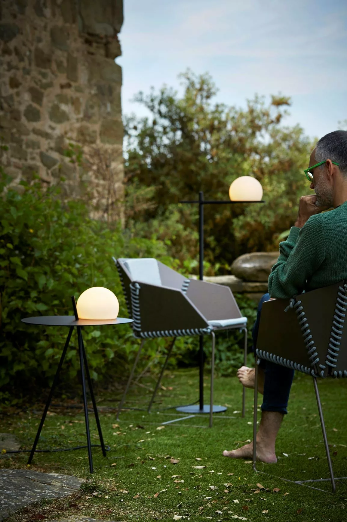 Lampadaire LED extérieur en métal - Circ par Estiluz