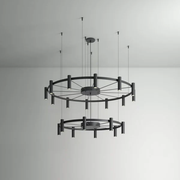 Suspension Chandelier 16+24 LED - Laverd par Estiluz