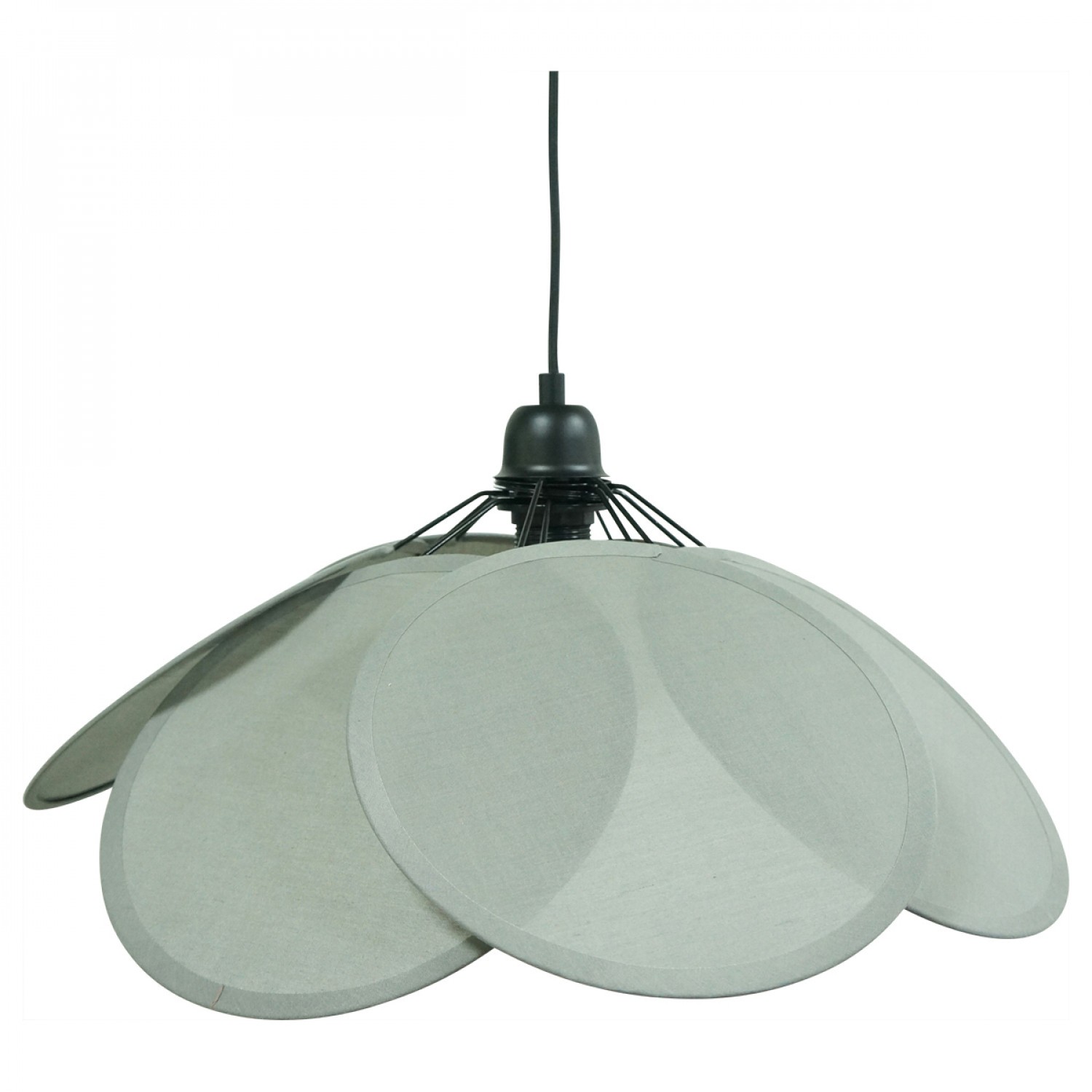 Suspension Cotonoa avec abat-jour en coton au design naturel