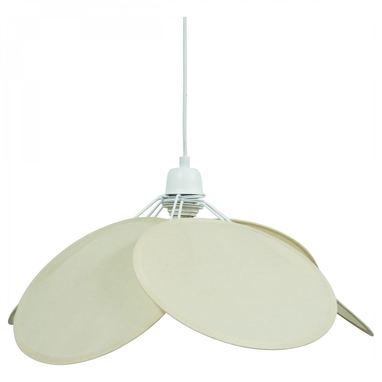 Suspension Cotonoa avec abat-jour en coton au design naturel
