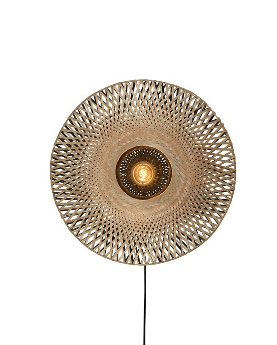 Applique Kalimantan Ø44 cm en Bambou naturel au design naturel par Good & Mojo