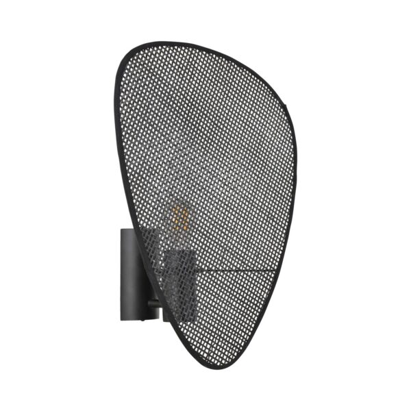 Applique murale Screen simple avec écran en cannage noir par Market Set