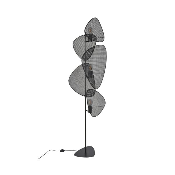 Lampadaire Screen cannage noir 5 écrans en cannage noir par Market Set