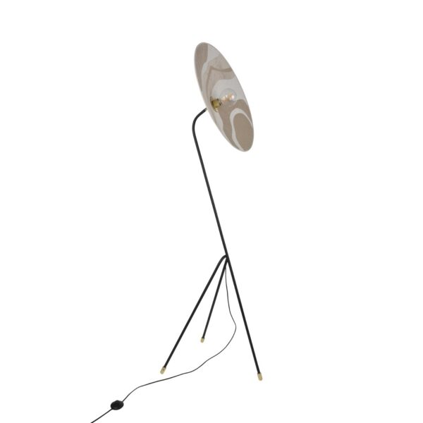 Lampadaire Nostalgia Malachite Sable Tissu en tissu pivoine par Sonia Laudet x Market Set