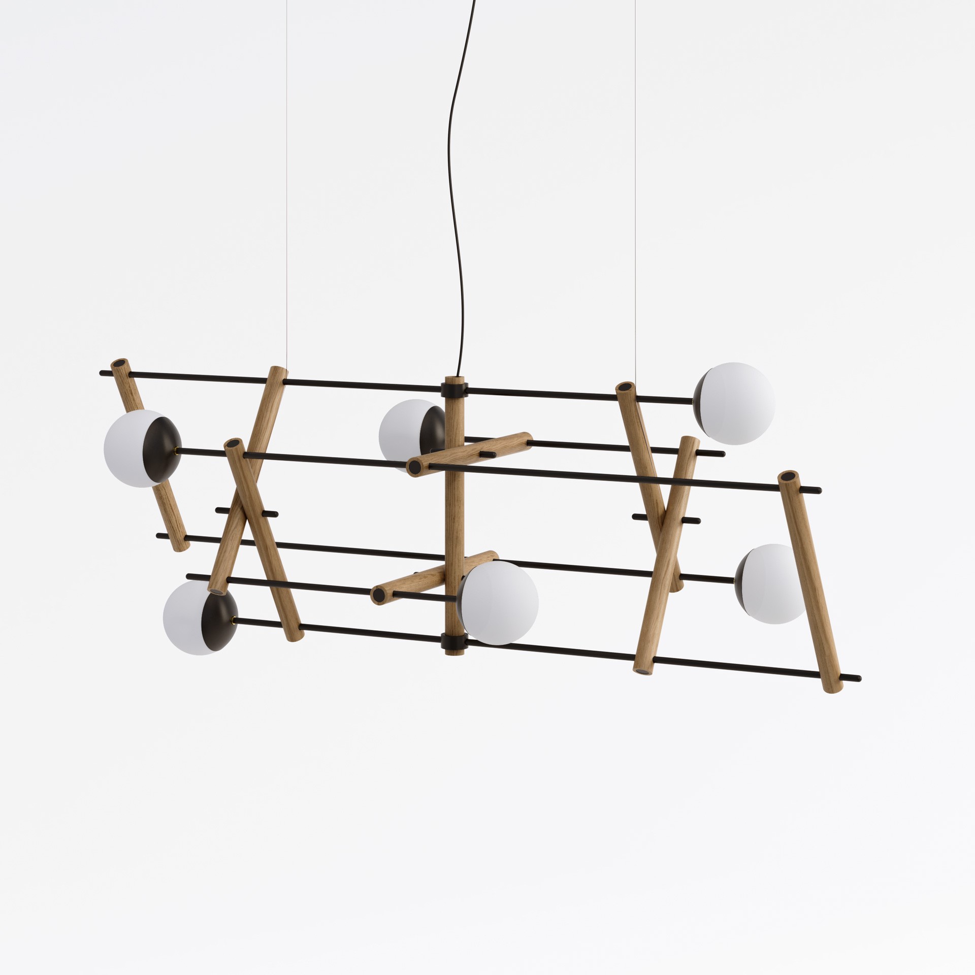 Suspension Constellation en chêne naturel par Kaito Yamada x Moon Moth Suspension Constellation en chêne naturel par Kaito Yamada x Moon Moth