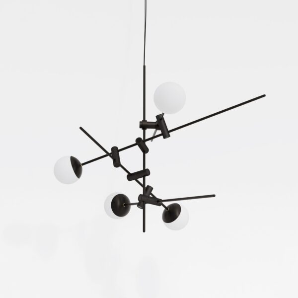 Suspension Torinomure en chêne naturel par Kaito Yamada x Moon Moth