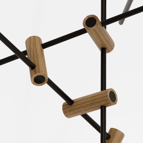 Suspension Torinomure en chêne naturel par Kaito Yamada x Moon Moth Suspension Torinomure en chêne naturel par Kaito Yamada x Moon Moth
