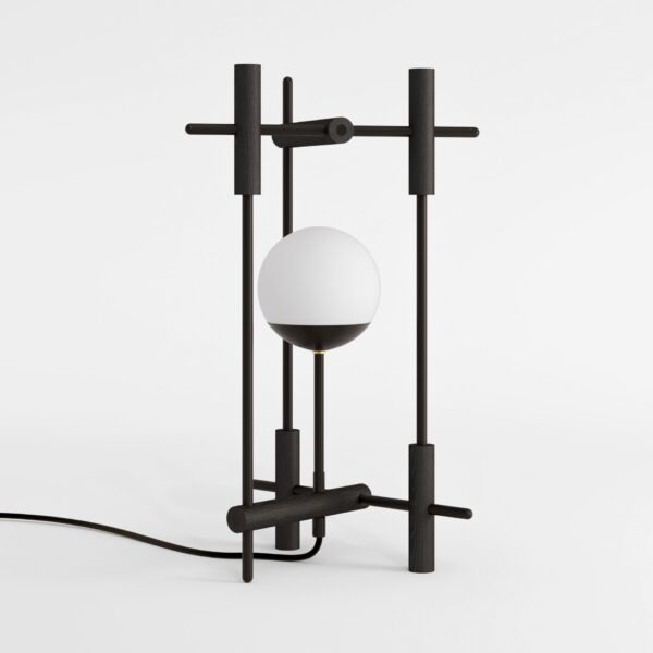 Lampe à poser Tanjun en chêne naturel par Kaito Yamada x Moon Moth