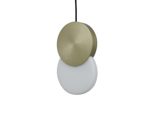 Suspension Duo en acier laitonné par Jordi Lopez x Eno studio