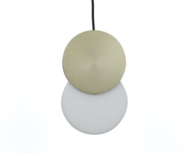 Suspension Duo en acier laitonné par Jordi Lopez x Eno studio