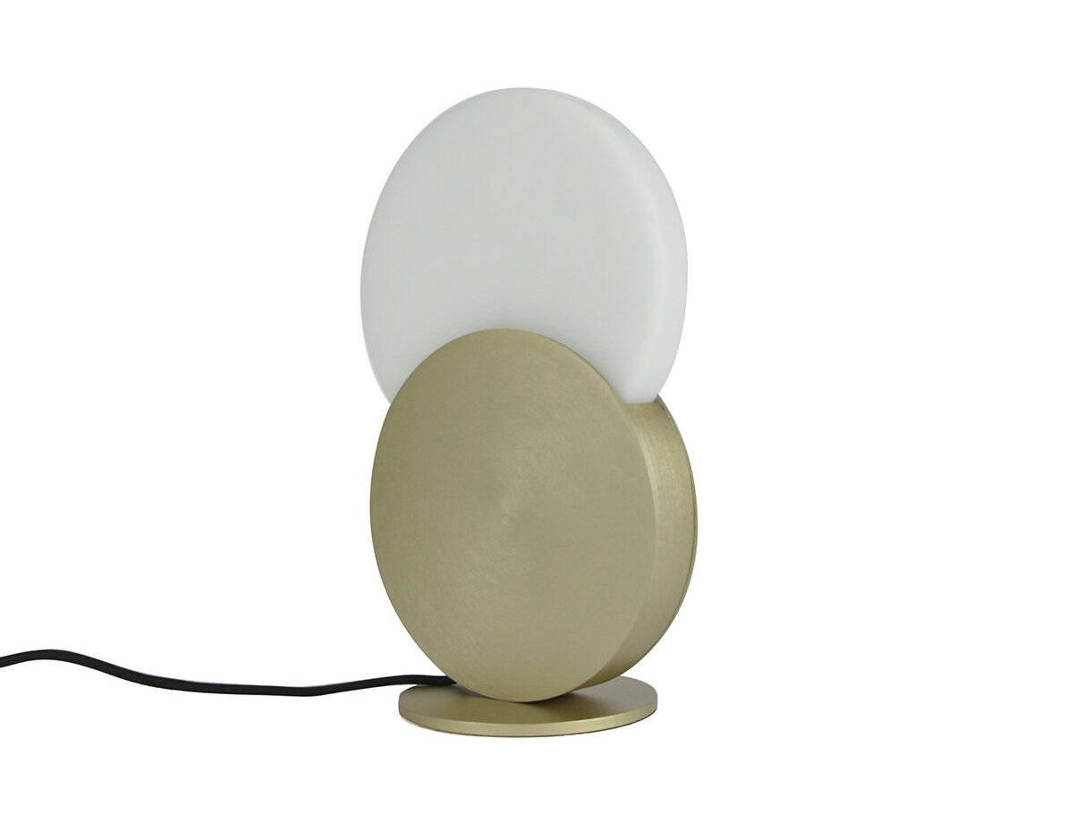 Lampe a poser Duo en acier laitonné par Jordi Lopez x Eno studio