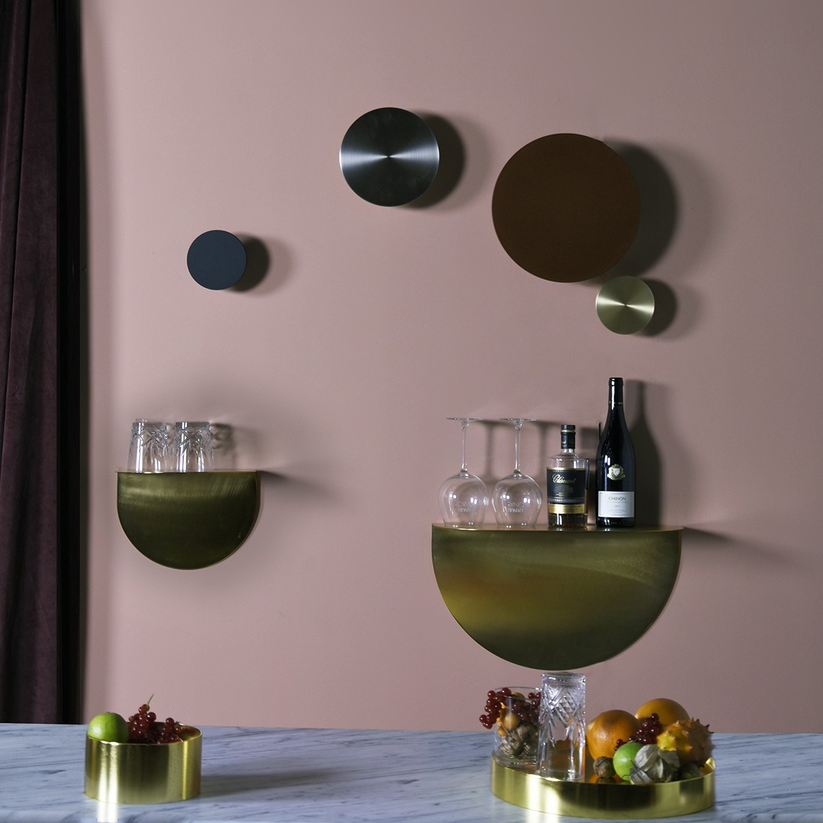 Applique Led Zenith en acier inoxydable par Eno studio Applique Led Zenith en acier inoxydable par Eno studio