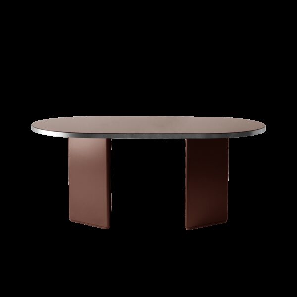 Table design Brandy 200 cm en finition argenté par Numéro111 x Eno studio
