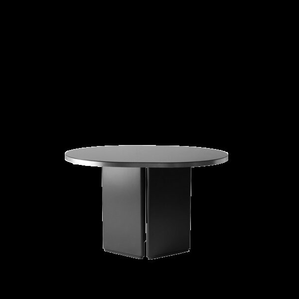 Table design Brandy 120 cm en finition argenté par Numéro111 x Eno studio