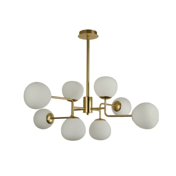 Suspension Erich 8 en métal au design vintage par Maytoni