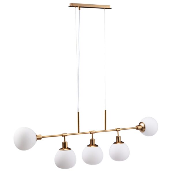 Suspension Erich 5 en métal au design vintage par Maytoni