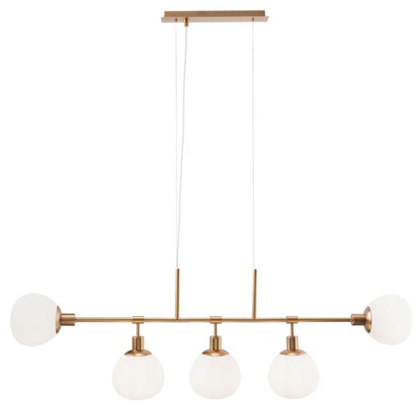 Suspension Erich 5 en métal au design vintage par Maytoni