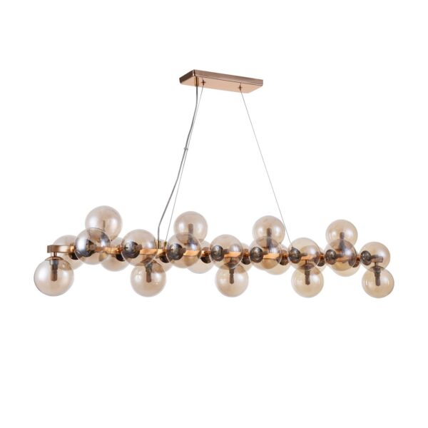 Suspension Dallas 25 en métal et verre au design vintage par Maytoni