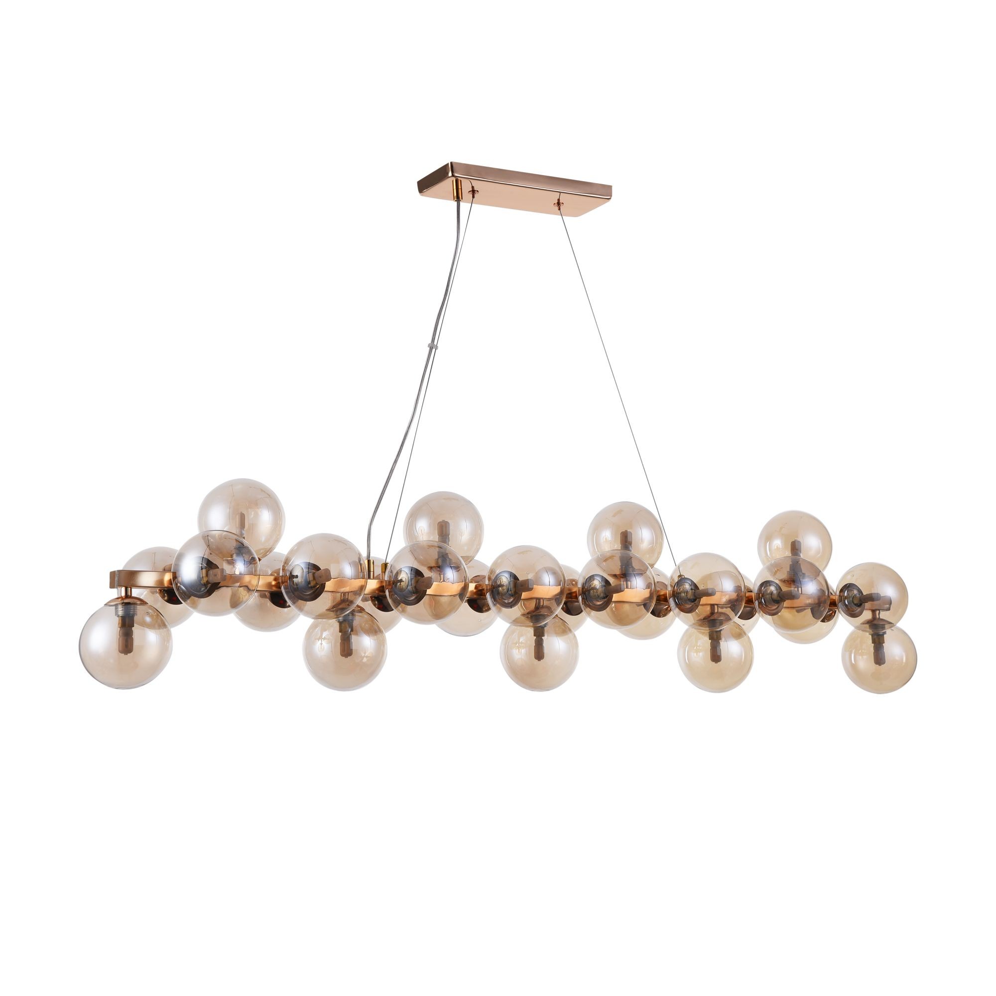 Suspension Dallas 25 en métal et verre au design vintage par Maytoni