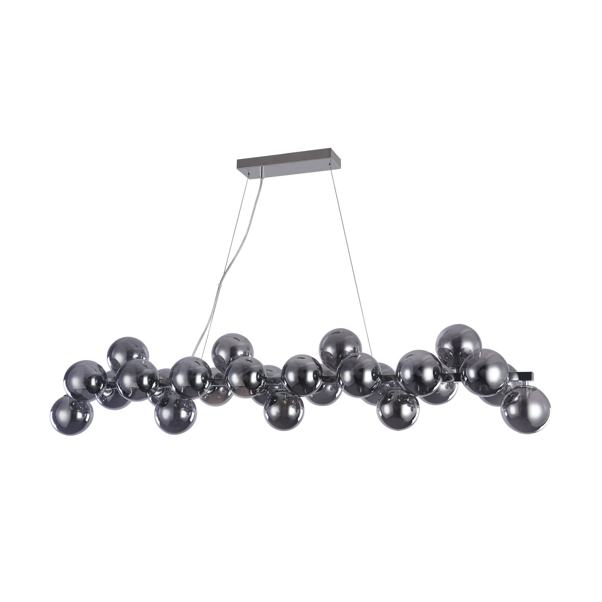 Suspension Dallas 25 en métal et verre au design vintage par Maytoni