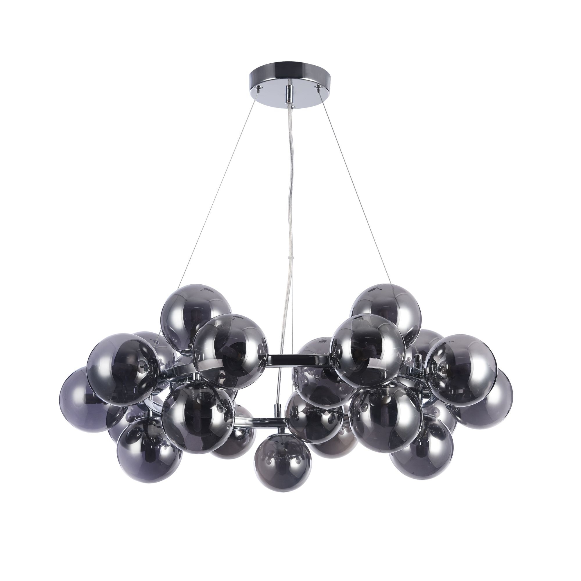 Suspension Dallas round 25 en métal et verre au design vintage par Maytoni