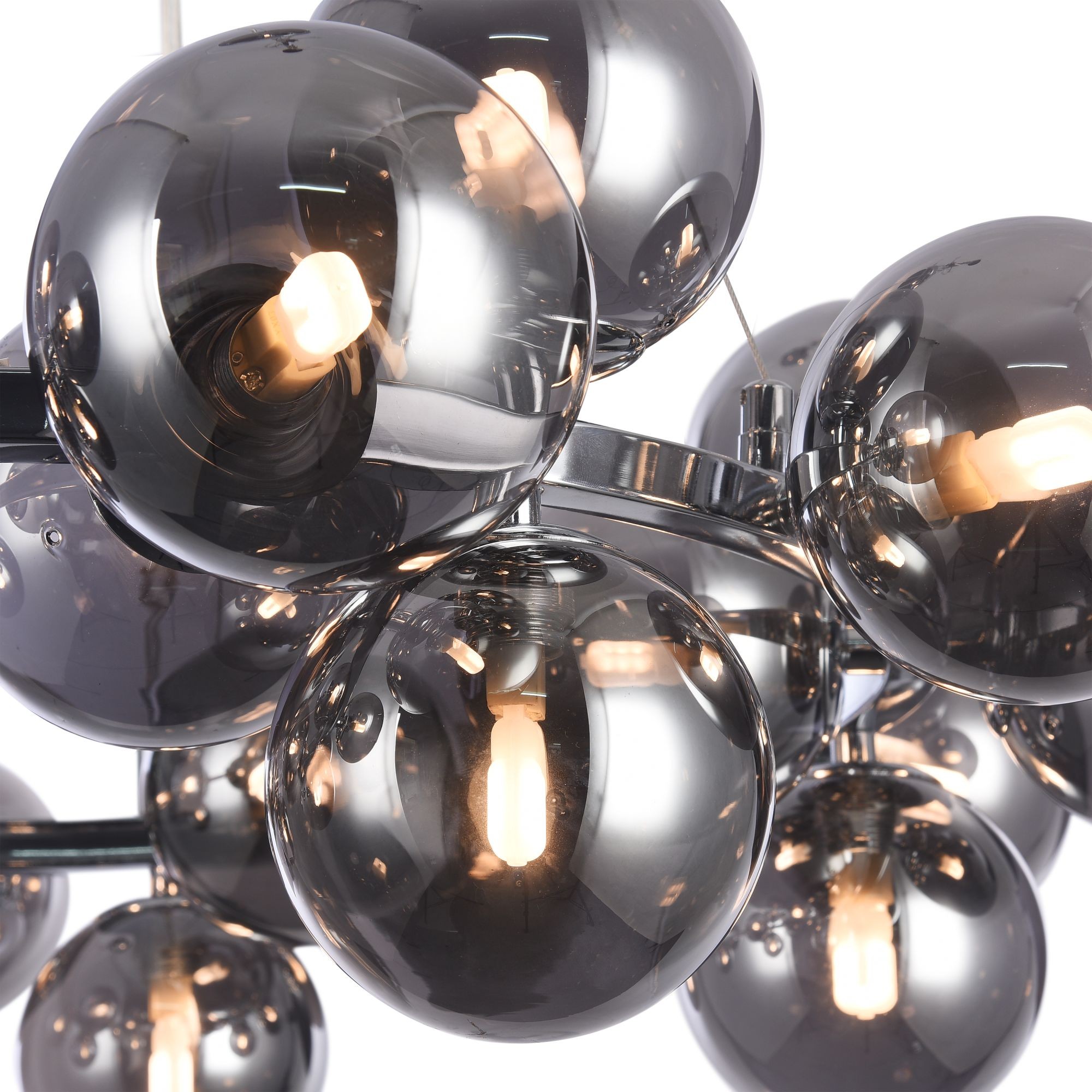 Suspension Dallas round 25 en métal et verre au design vintage par Maytoni