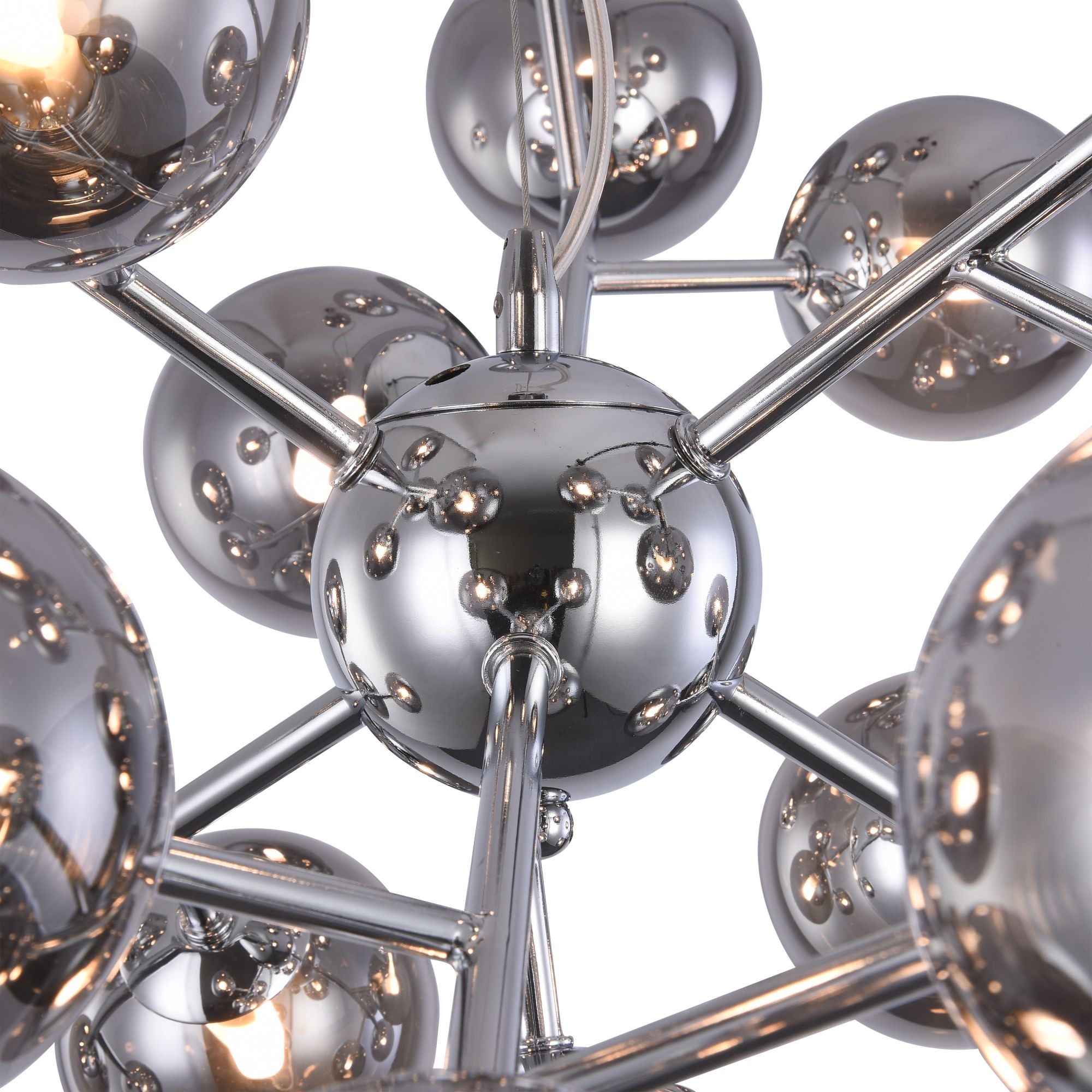 Suspension Dallas 24 en métal et verre au design futuriste par Maytoni Suspension Dallas 24 en métal et verre au design futuriste par Maytoni