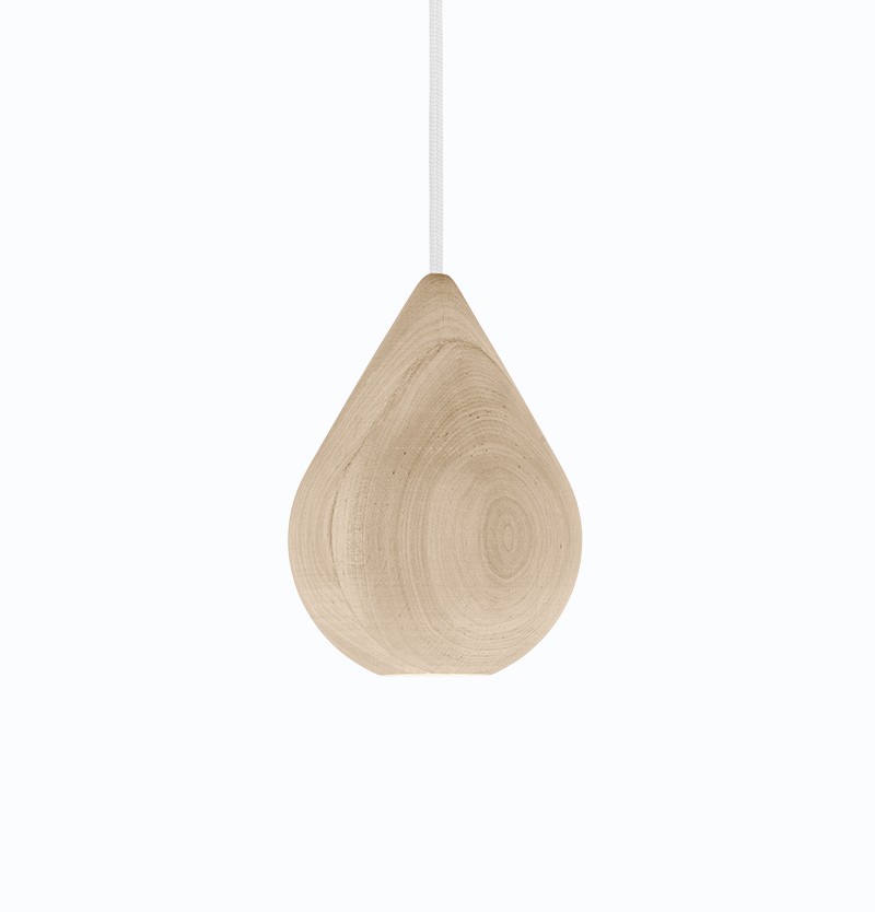 Suspension LED en bois Liuku Ball au design scandinave