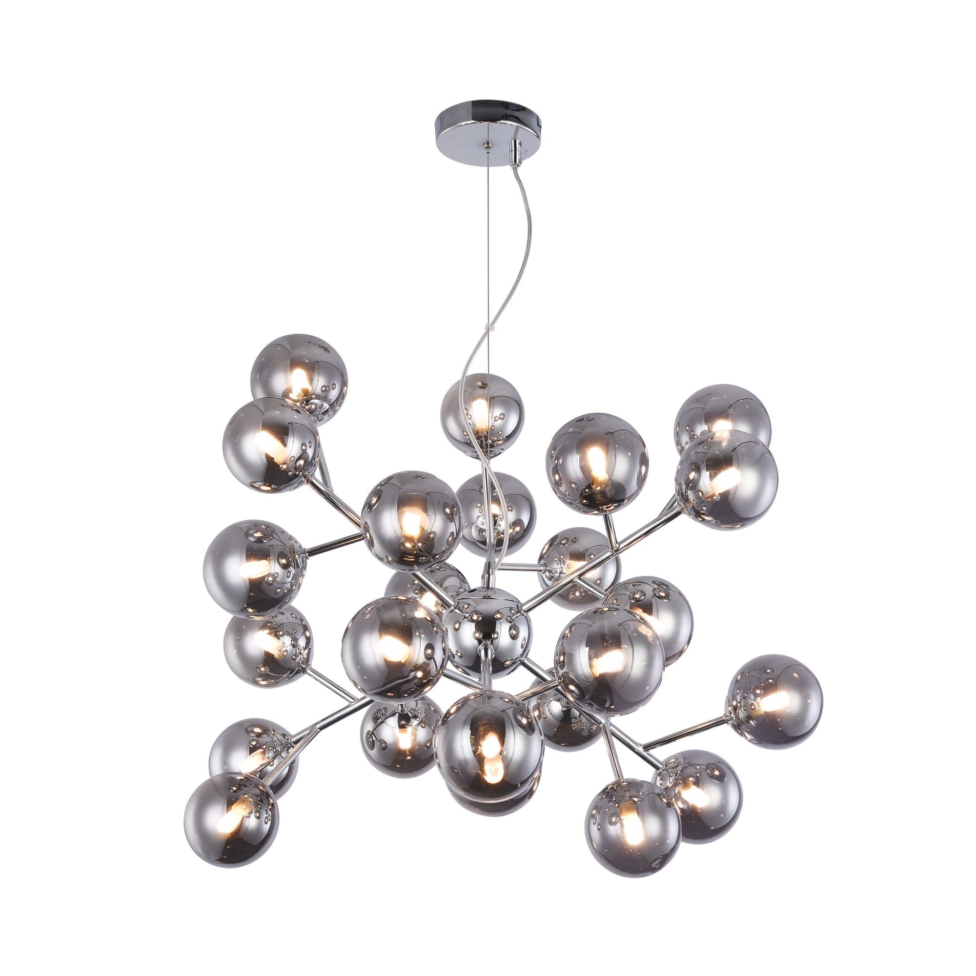 Suspension Dallas 24 en métal et verre au design futuriste par Maytoni