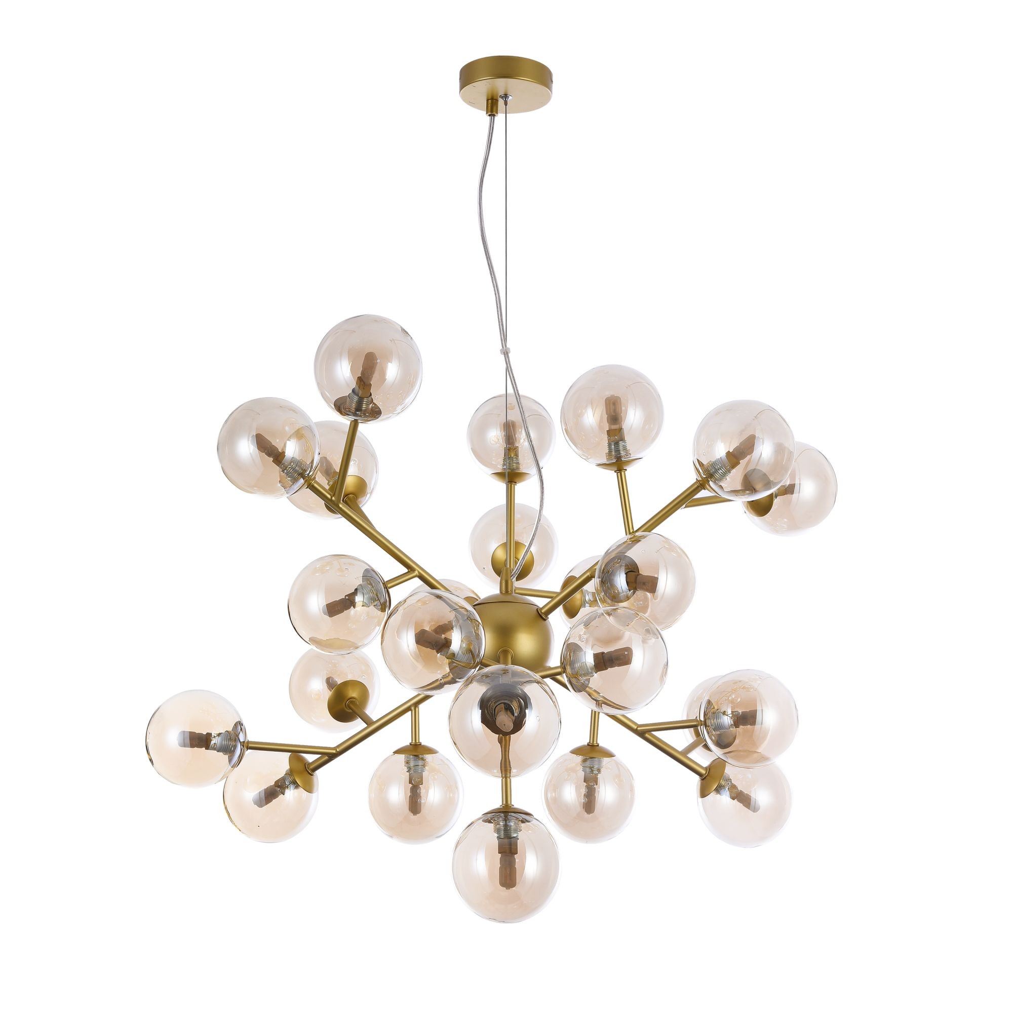 Suspension Dallas 24 en métal et verre au design futuriste par Maytoni Suspension Dallas 24 en métal et verre au design futuriste par Maytoni