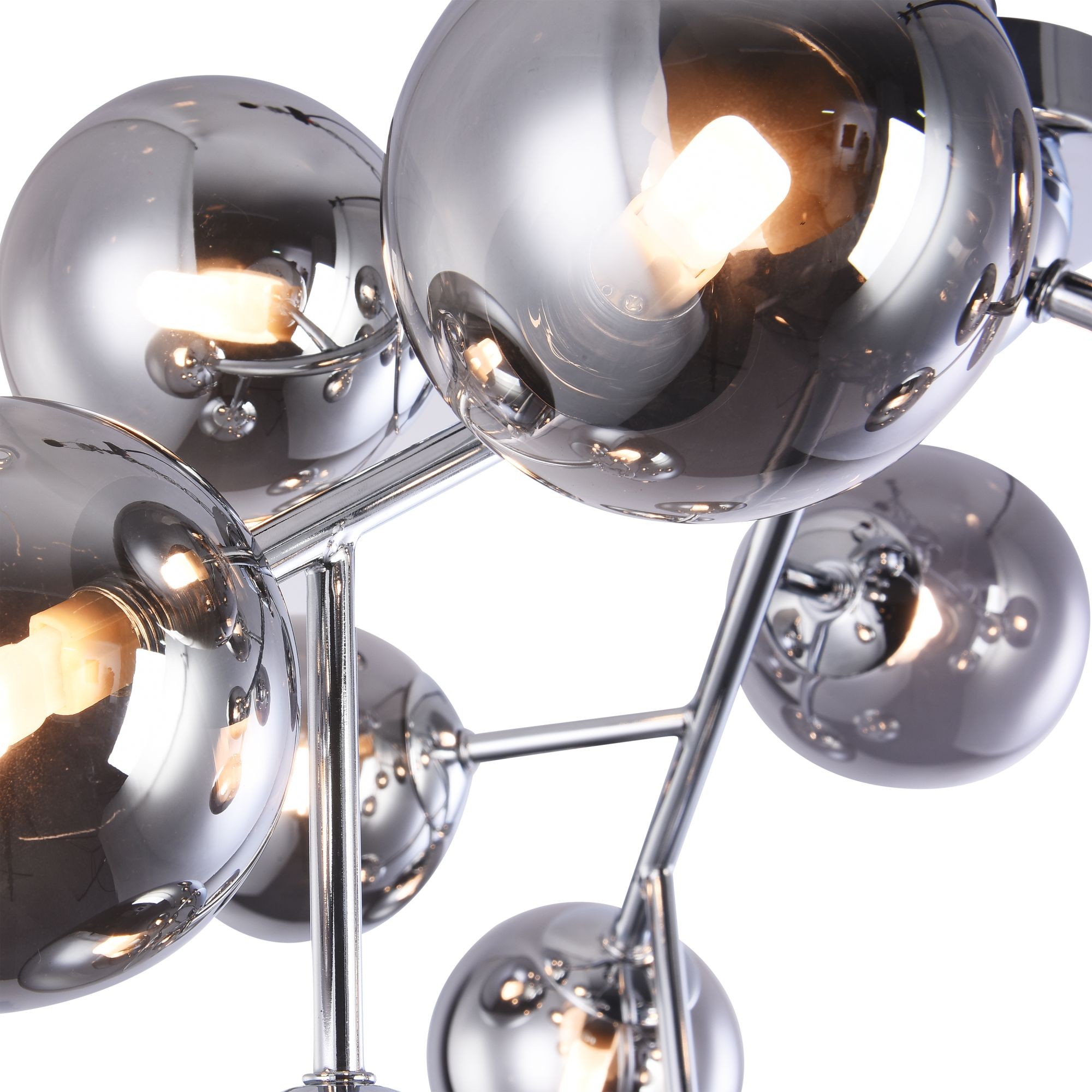 Plafonnier Dallas 12 en métal et verre au design vintage par Maytoni Plafonnier Dallas 12 en métal et verre au design vintage par Maytoni