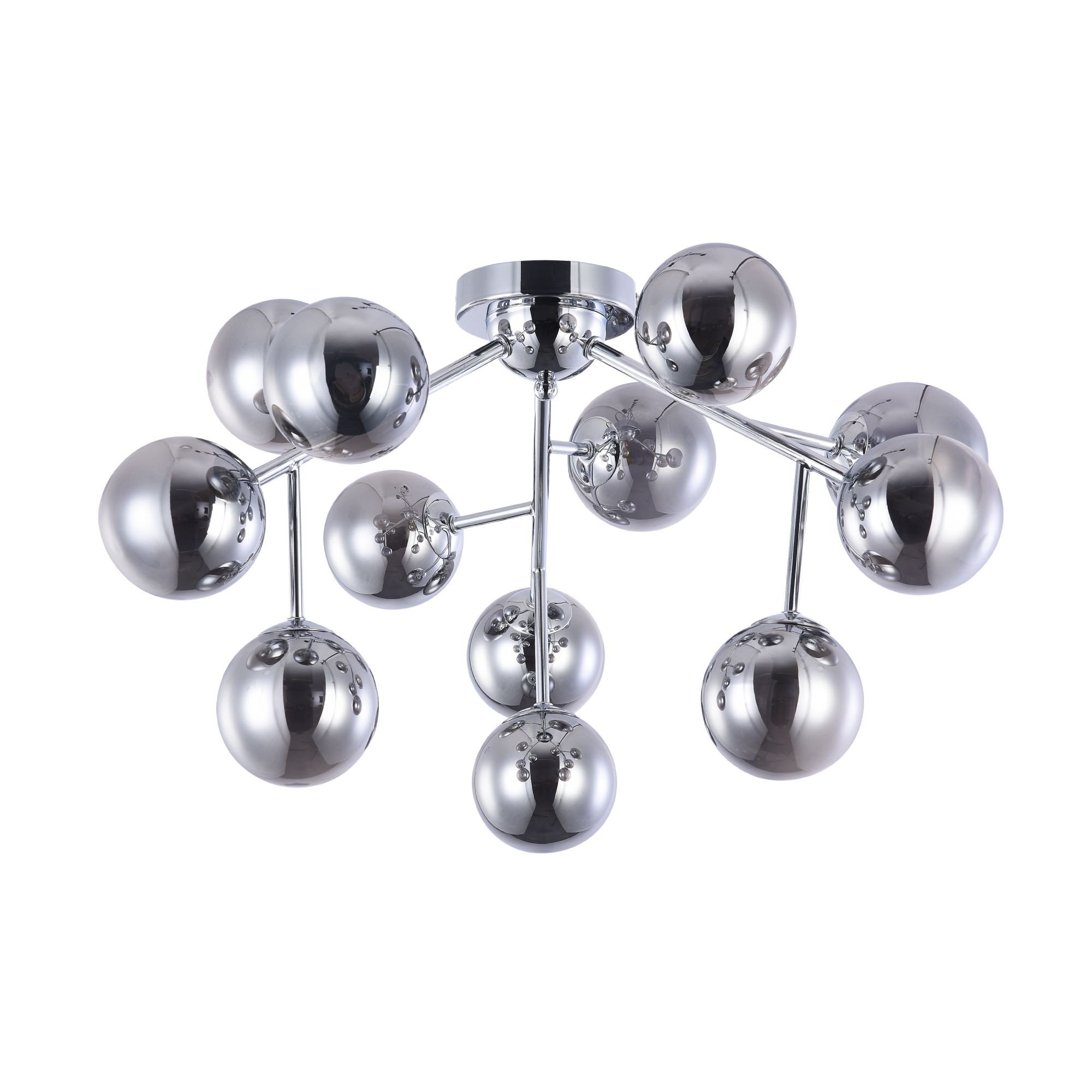 Plafonnier Dallas 12 en métal et verre au design vintage par Maytoni Plafonnier Dallas 12 en métal et verre au design vintage par Maytoni