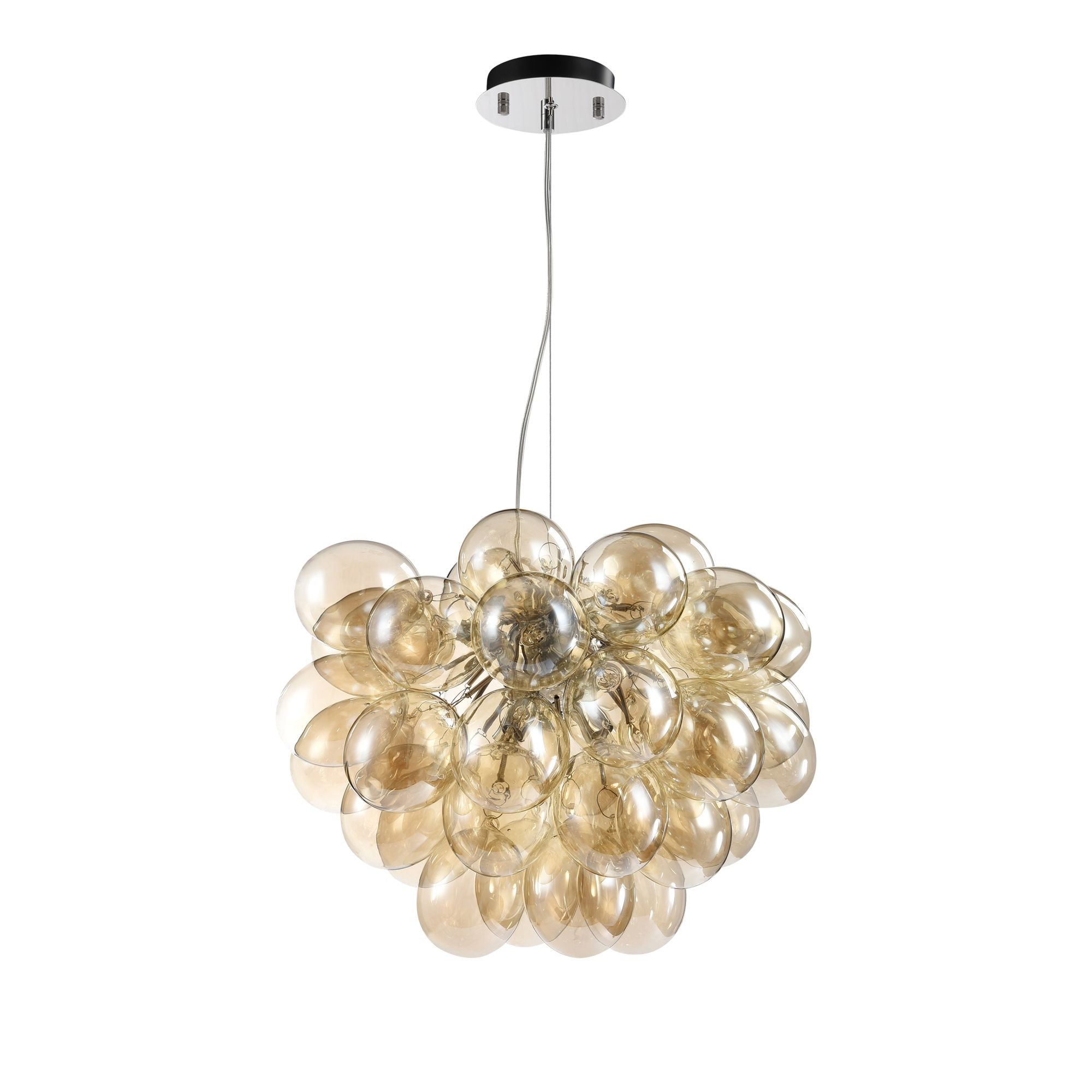 Suspension Balbo 8 en métal et verre au design contemporain par Maytoni Suspension Balbo 8 en métal et verre au design contemporain par Maytoni