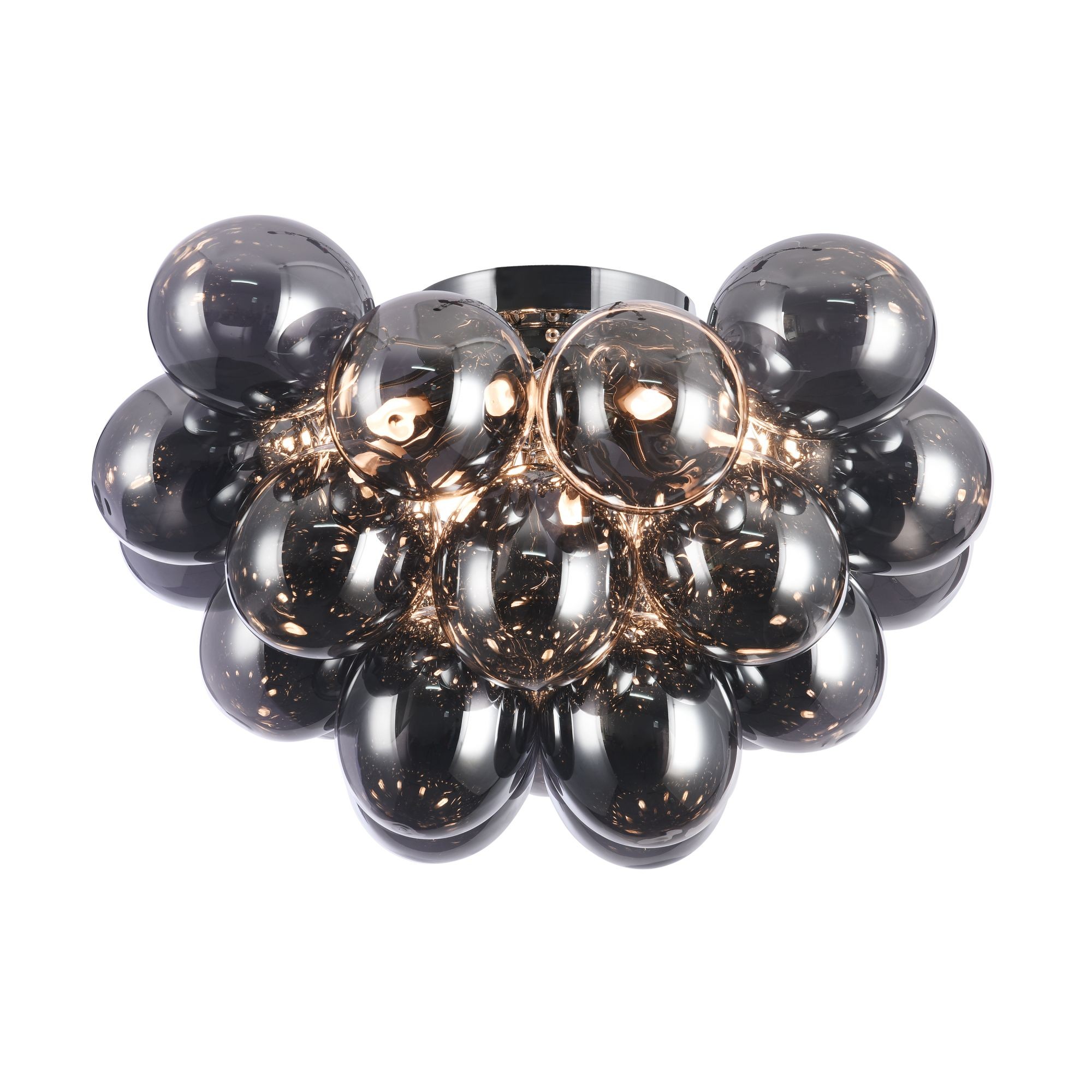 Plafonnier Balbo 8 en métal et verre au design contemporain par Maytoni